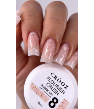 Гель Crooz Florish Crush Builder gel №08, 15 мл